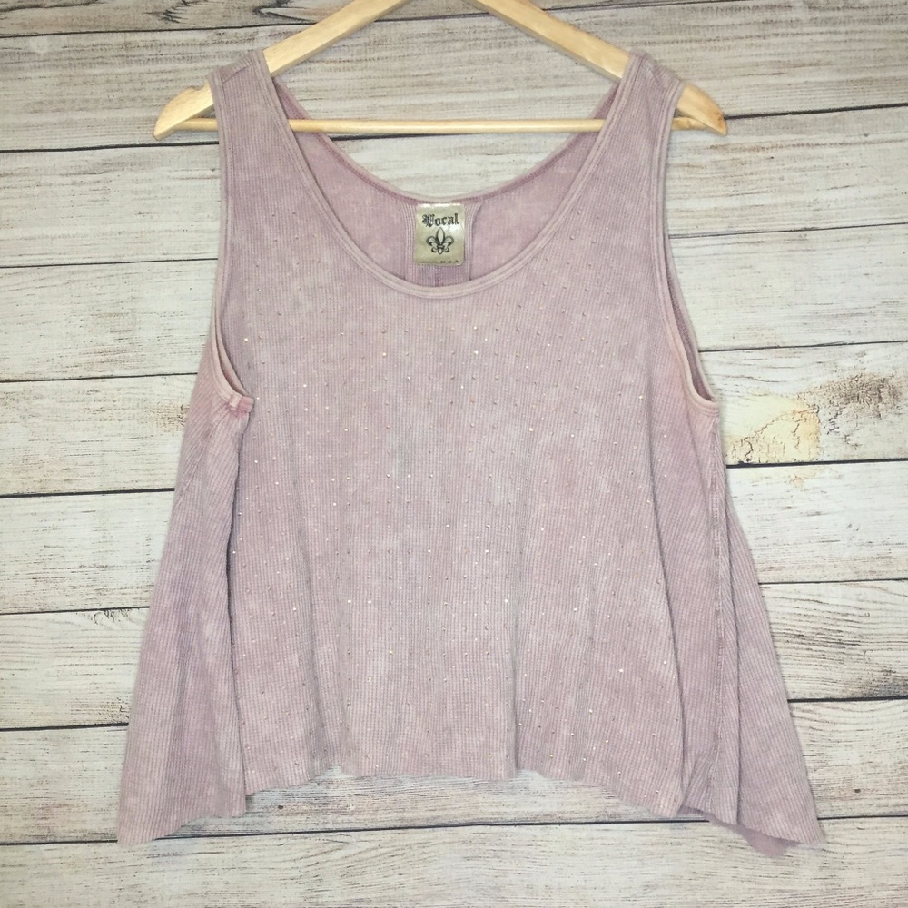 Pink Tye Dye  Rhinestone Crop Top 1X